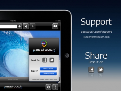 Passtouch Web Browser App for iPad